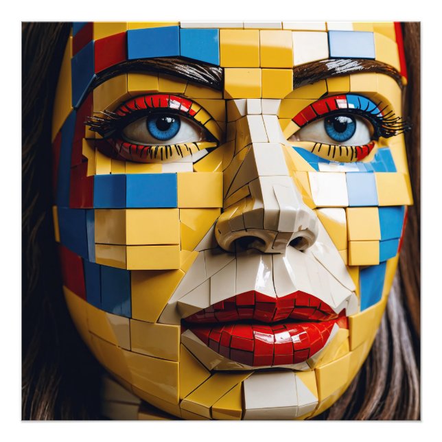 Foto "Blueprint of Humanity" - Un retrato cubista (Frente)