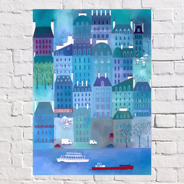 Foto Blues de París (Paris Blues photographic print)