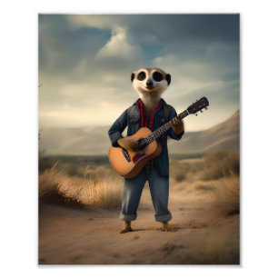 Foto Blues del Desierto: Un mermelada de guitarra denim