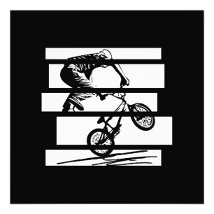 Foto BMX Wheelie Silhouette Urban Lines