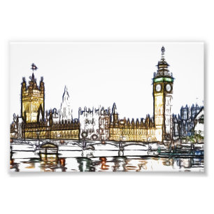 Foto Boceto artístico del Palacio de Westminster