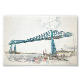 Foto Boceto Artístico del Puente Transportador de Middl