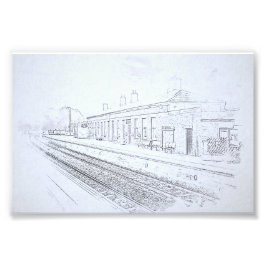 Foto Boceto de la Estación de Ferrocarril de Todmorden,