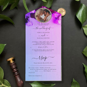 Foto Boda Arcoiris Todo En Una Invitación