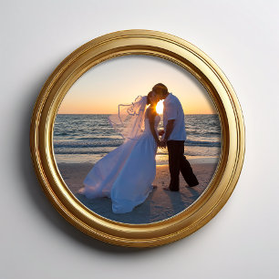 Foto Boda con forma de círculo de 12" de diámetro