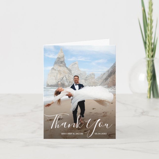 Foto boda doblada Gracias (Anverso)