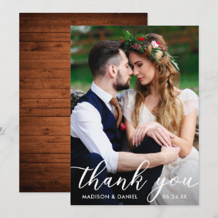 Foto boda Gracias Madera de Tarjeta