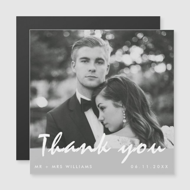 Foto boda Gracias Magnet (Anverso/Reverso)