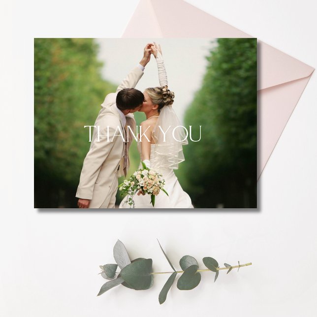 Foto boda Gracias Postales (Wedding Photo Thank You Postcards)