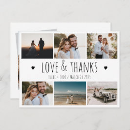 Foto boda Gracias Tarjeta Multifoto