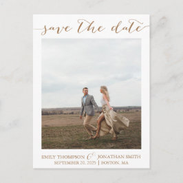 Foto boda Guardar la postal de fecha en oro