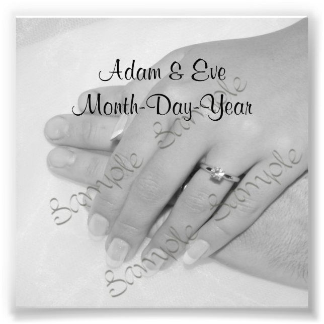 Foto Boda Keepsake Photo (Frente)