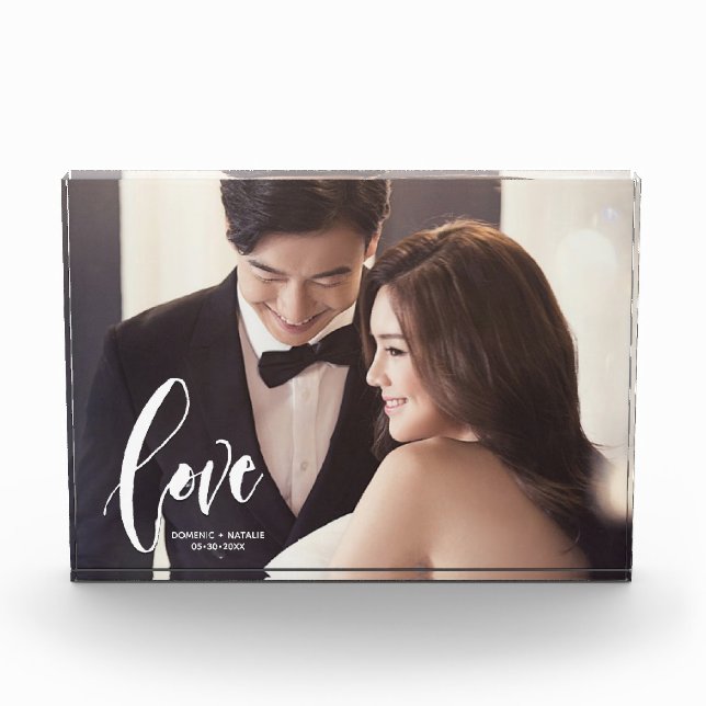 Foto boda personalizada de Love Script (Anverso)