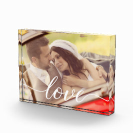 Foto Boda personalizada Elegante guión de amor