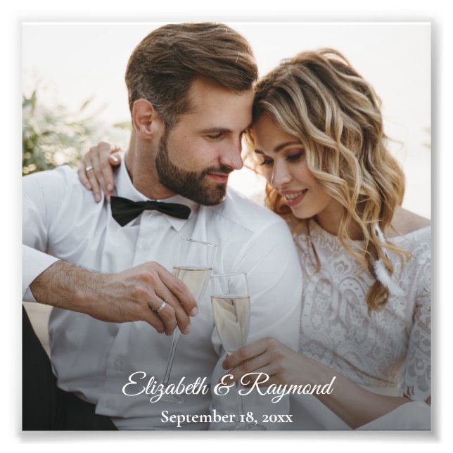 Foto Boda Personalizada Moderna (Frente)