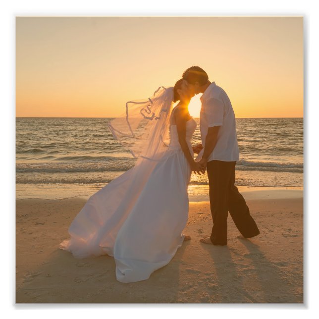 Foto Boda teñido naranja 8"x8" (Frente)