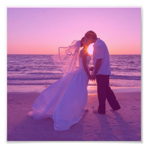Foto Boda teñido rosa 8"x8"
