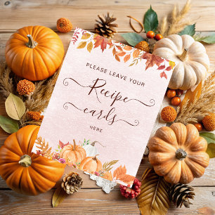 Foto Boho Fall Pumpkin Dejar Su Tarjeta De Receta Aquí