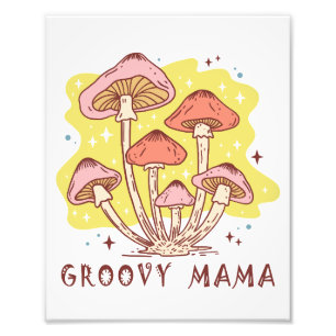 Foto Boho Retro Groovy Mama