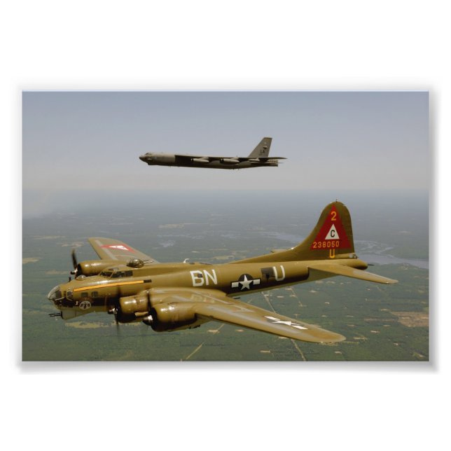 Foto Bomberos B17G y B52H en vuelo (Frente)