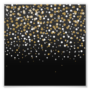 Foto Bonito Girly Gold Purpurinas Dots Ilustracion