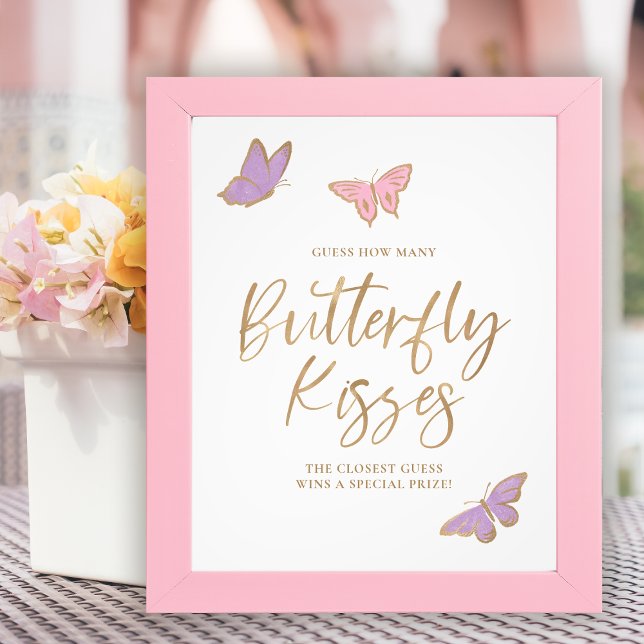 Foto Bonito mariposa besa juego de Baby Shower (Subido por el creador)