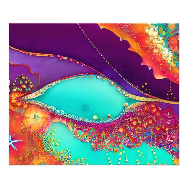 Foto Bonito Resumen del arte de la playa (Frente)