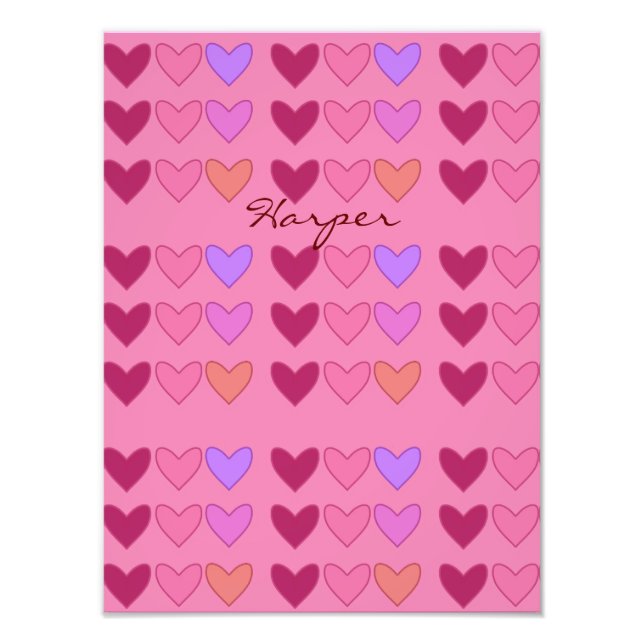 Foto Bonito Rosa Con Chicas Coloridos (Frente)