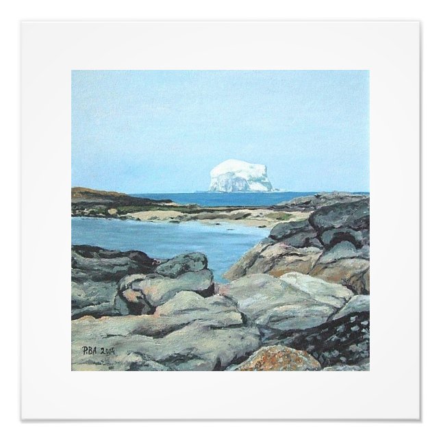 Foto Bonnie Scotland hermosa Bass Rock North Berwick (Frente)