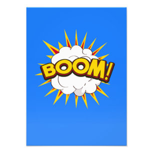 Foto ¡Boom! Explosión de dibujos animados