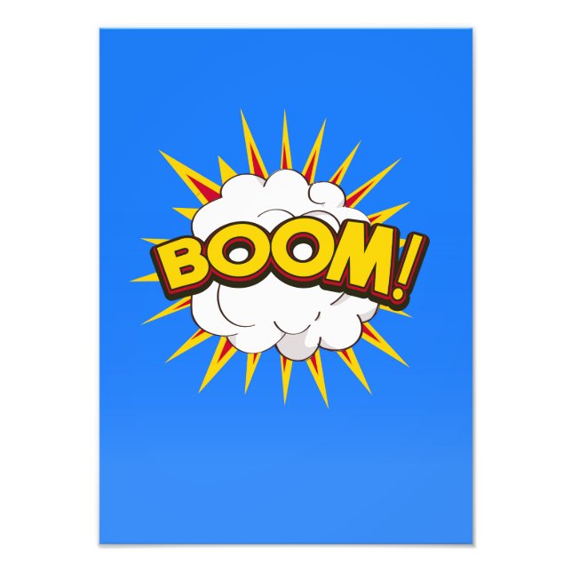 Foto ¡Boom! Explosión de dibujos animados (Frente)