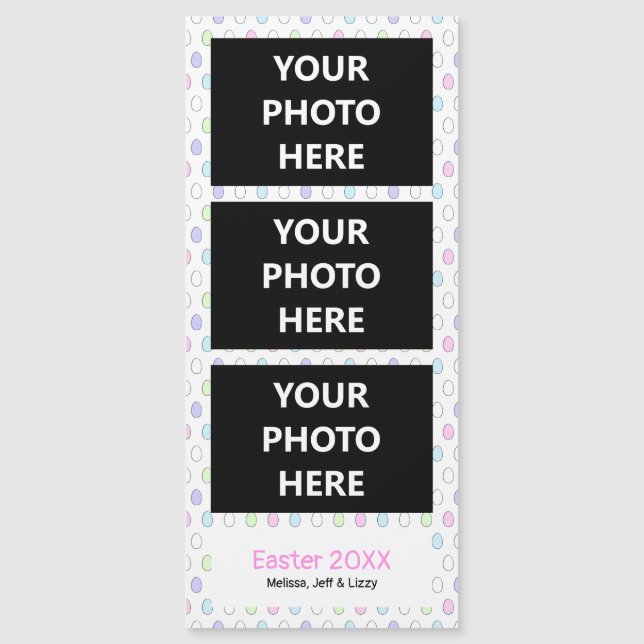Foto Booth Magnet Cut Easter | 3 Imágenes (Anverso)