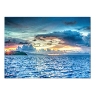 Foto Bora Bora hermosa puesta de sol