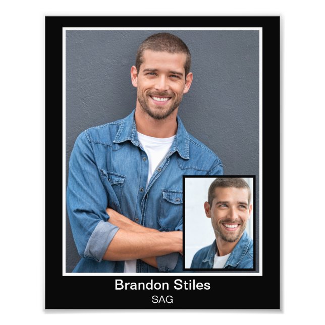 Foto Borderline Actor Headshot 8x10 Insert (Frente)