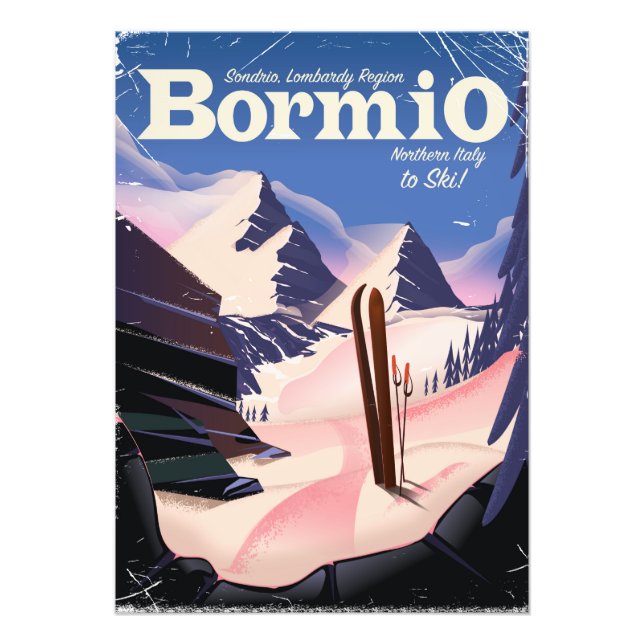 Foto Bormio,Sondrio, región de Lombardía, poster de esq (Frente)