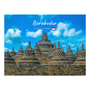 Foto Borobudur, Indonesia - Antiguo templo budista