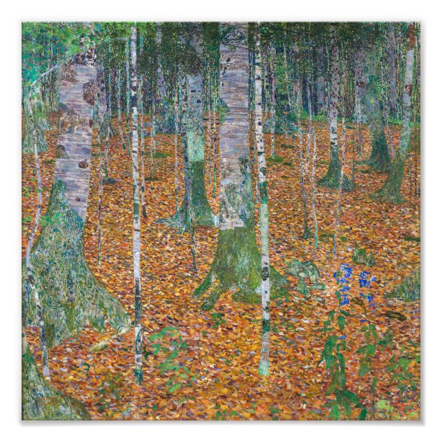 Foto Bosque Birch | Gustav Klimt | (Frente)
