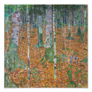 Foto Bosque de abedules Gustav Klimt