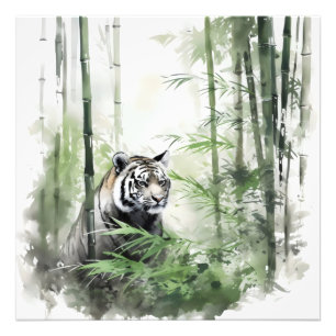 Foto Bosque de Bambú verde tigre