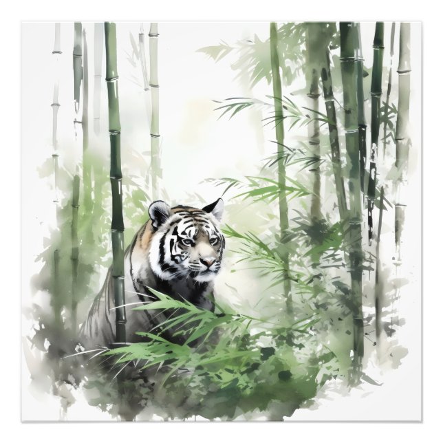 Foto Bosque de Bambú verde tigre (Frente)