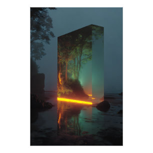 Foto Bosque Encantado de Monolito de Cristal Resplandec