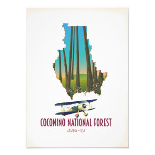 Foto Bosque Nacional Coconino Arizona EE. UU. mapa