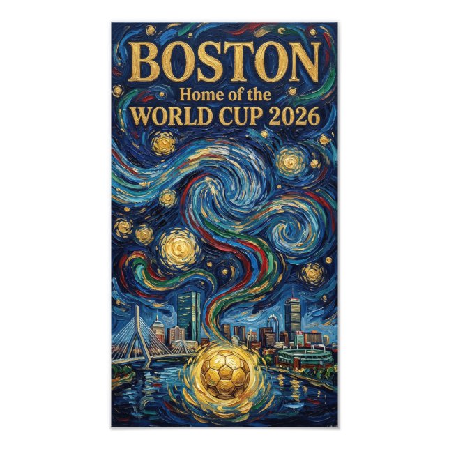 Foto Boston Football Art 2026 Skyline Stadium Design (Frente)