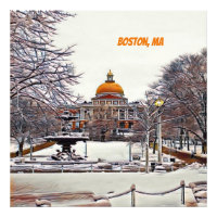 Boston State House en invierno