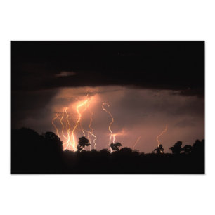 Foto Botswana, Reserva Natural de Moremi, relámpagos