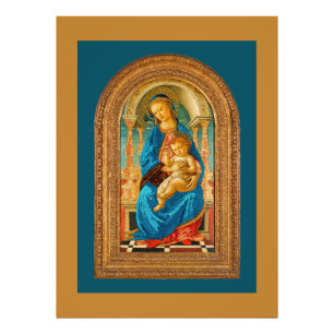 Foto Botticelli (1445-1510) Madonna & Child Enthroned