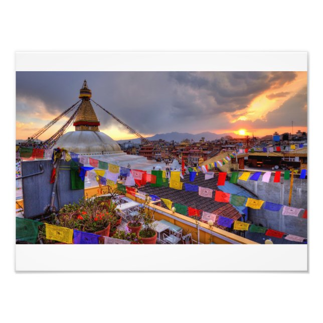 Foto Boudhanath stupa, Katmandú Nepal (Frente)