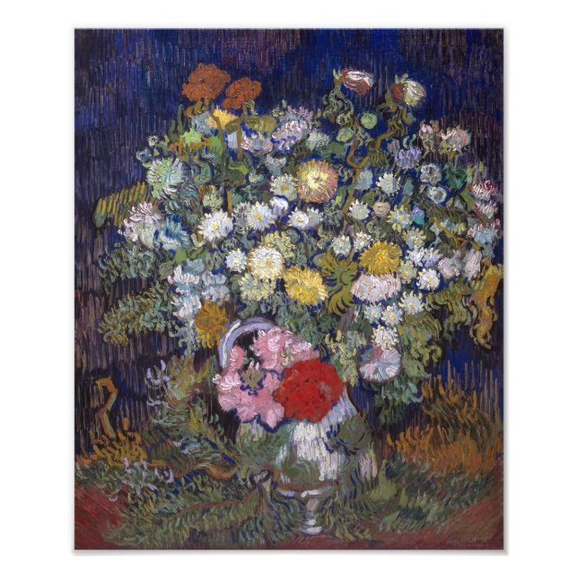 Foto Bouquet de flores en una bolsa | Van Gogh | (Frente)