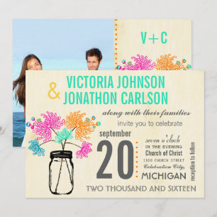 Foto Bouquet en invitaciones a la boda de Mason Ja