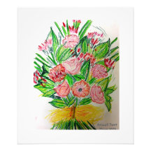 Bouquet plano rosa